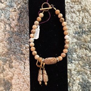 Picture Jasper Bracelet and Earrings
